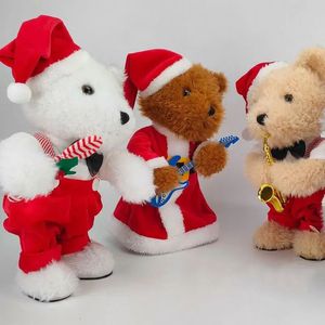 Chant et danse des jouets de Noël électroniques ours de musical jouet interactif jeu à la maison décor gamin cadeau bébé
