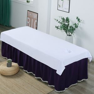 Eenpersoonsbed Sheet Schoonheidssalon Toegewezen schoonheidsbed Sprei Clean and Hygienic Stof Cover Massage Bed Stof Cover Sheet F0158 210420