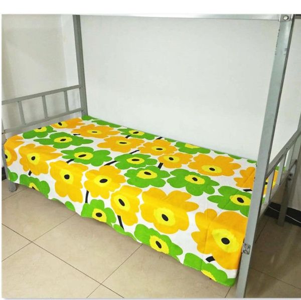 Drap de lit simple étudiant école hommes femmes dortoir literie propre couvre-lit frère chambre (pas de taie d'oreiller) draps de lit F0204 210420