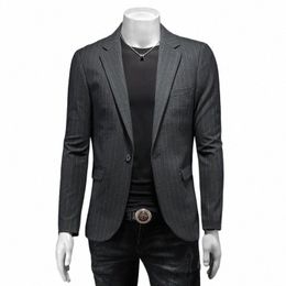 Single Butt Slim Fit Blazers Voor Mannen Busin Casual Easy Care Four Seass Kwaliteit Dra Cutting Suits Jas Terno Masculino y7u3#