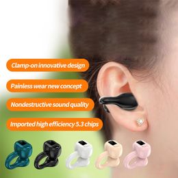 Clip d'oreille unique Bluetooth écouteurs Clip oreille indolore portable boucles d'oreilles casque sans fil batterie affichage Mini écouteurs sport