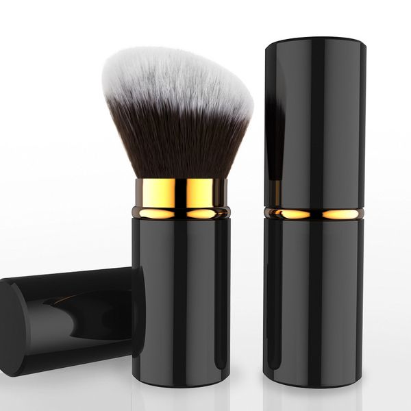 Grande brosse à poudre simple noire, grande brosse à miel multifonctionnelle, outil cosmétique