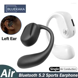 Enkel linkeroor Bluetooth-oortelefoon 5.2 Luchtgeleidingshoofdtelefoon Oorhaak Sportruisonderdrukkende hoofdtelefoon Touch Business-oordopjes