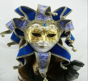 Confezione singola Maschera di carnevale brasiliano nello stile musicale del carnevale di Venezia Disegnata a mano maschera in maschera di grano tridimensionale FD054668613