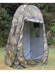Draagbare Privacy Douche Toilet Camping Pop-up Tent Camouflage UV-functie Outdoor Dressing Pography Watch Bird 240223