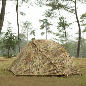 Tente à une seule tente unique de camping extérieur étanche et tente tactique épaissie épaissie 240422