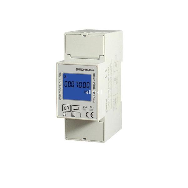 Freeshipping Monophasé 230V Din Rail Meter Electricité Kwh Meter Compteur d'énergie multifonction avec sortie RS485 Modbus SDM230 MODBUS