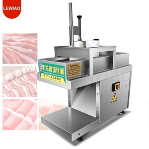 Machine de découpe de viande d'acier inoxydable de trancheuse de boeuf de mouton de petit pain simple pour le magasin de Pot chaud