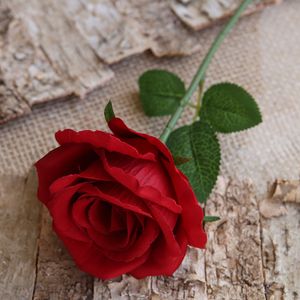 Rose unique fleurs artificielles décorations de mariage Bouquet vraie touche fleur ameublement fête décor fleurs nouveauté