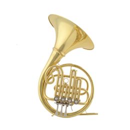 Single Row FH-8605 BB Painted Gold 4-Key French Horn Wind Instrument Band Musical Instrument met Case