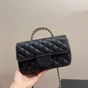 Bolso de hombro único Diseñador de bolsos de lujo Bolso cruzado para mujer Bolso clásico con solapa Bolso de hombro para mujer Malla de cuero con diamantes Cadena de cartera para mujer de lujo