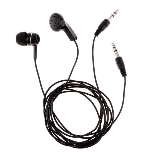 Auriculares de auriculares con un solo auricular auricular en la oreja aislando auriculares auriculares 3.5 mm enchufe cable reforzado para teléfonos Android mp3 reproductores