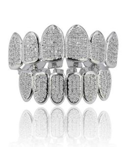 Enkele tand grill Diamant Bretels Vampier Tanden Hip Hop Persoonlijkheid Fangs Tanden Goud Zilver Tanden Dames Tandheelkundige Grills Sieraden656780872