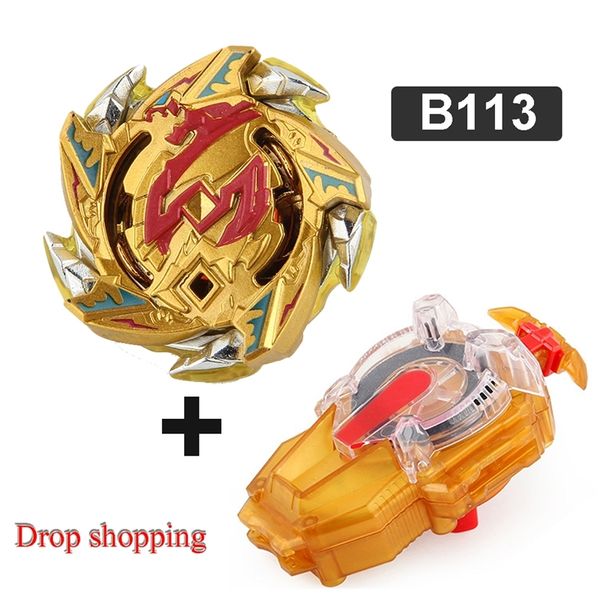 Toupie unique Beyblades Burst avec lanceur d'étincelles Gold Verison Spinning Toys pour enfants 220505