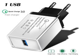 Chargeur USB simple QC 30 chargeur USB à Charge rapide 31A Charge rapide à domicile pour Samsung S20 S10 Huawei Xiaomi3400707