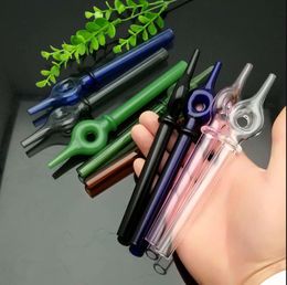 Single Wheel Kleur Langwerpige Glazen Nozzle Hot Selling in Europa en Americaglass Pipe Bubbler Smoking Pipe Water Glass Bong