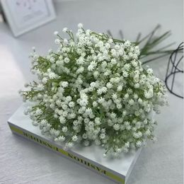 Gypsophile blanche unique, fausses fleurs artificielles en soie, décoration de mariage pour la maison, FY3762 ss0130