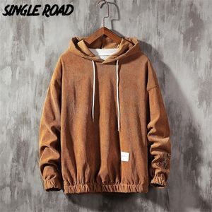 Singleroad Oversized Mens Hoodies Men Solid Sweatshirt Hip Hop Japanse Streetwear Harajuku Coffee Hoodie Men Sweatshirts 201126