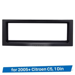 Singles Din Car Stereo Radio Fascia Panel voor 2005+ Citroen C5 Stereo Frame Panel Kit Dash Mount Fitting Kit Installatie