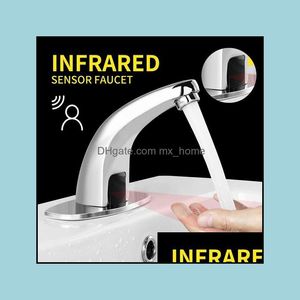 Robinets d'évier Robinet d'eau Matic Capteur infrarouge Robinet Montage sur pont Smart Touch Hands Cuisine inductive Torneira T200424 Drop Delivery 2021 Bidet