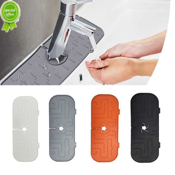 Évier Splash Guard Drain Pad Silicone Robinet Tapis Absorbant Robinet Splash Catcher Tapis Évier Comptoir Protecteur Gadgets De Cuisine