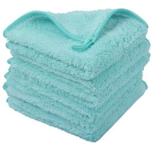 Sinland Microfibre Face Cloths Réutilisable Démaquillant Tissu Ultra Doux Absorbant Bébé Débarbouillettes Pour Salle De Bain 12Inx12In 6 Pack Serviette 201027