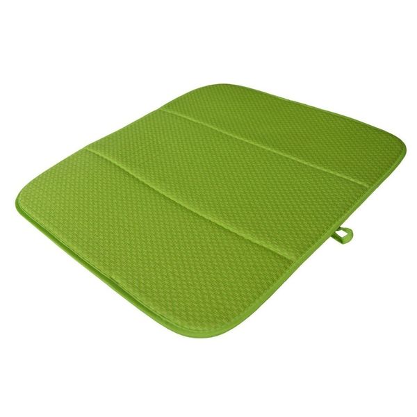 Sinland Cojín de mesa de microfibra Cojín Tejido de gofre Estera de secado de platos de alta calidad para el hogar Cocina XL - Crema 16inx18in 1 Paquete 201123