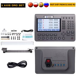 Sino 2 Axe Dro Kits LCD Digital Readout Display Ensemble pour le codeur linéaire Gringing Glass Ruler Rathe Milling Tools SDS200