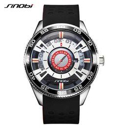 Sinobi 2021 Hoge kwaliteit creatieve auto dashboard horloges heren luxe 100% roestvrij stalen polshorloges sportklok reloj hombre Q0524