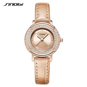 Sinobi 2021 New Fashion Women Luxury Brand Orologi con diamanti Ladies Business Watch Movimento al quarzo giapponese Orologio Montre Femme Q0524