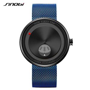 Sinobi merk originele creatieve mannen horloge Milaan band horloges mannen roteren wijzerplaatplaat horloges sporthorloge freedrop verzending Q0524