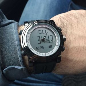 Sinobi digitale sport horloge mannen chronograaf herenpolshorloges waterdicht zwart horlogeband mannelijk militair Geneva quartz klok Q0524