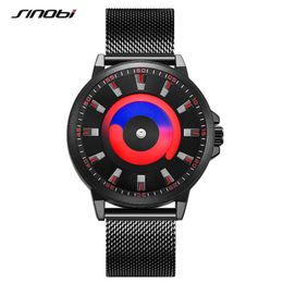 Sinobi Mode Hoge Kwaliteit Creatieve Heren Quartz Horloges Luxe Smart Horloges Japan Beweging Kijkklok Relogio Masculino Q0524