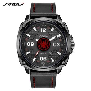 Sinobi mode nouvelles montres pour hommes en cuir horloge lumineuse hommes Sport montre-bracelet à Quartz étanche montre pour hommes Relogio Masculino Q0524