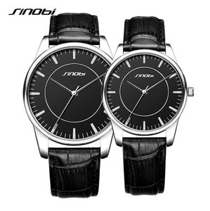 Sinobi Lover039s Quartz montre un couple noir regarder une sangle de cuir authentique hommes et femmes regardes Valentine039