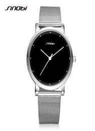 SINOBI Men Muñeco Moda Moda Simple Ginebra Ginebra Reloj de acero inoxidable Reloj casual Montres Hommes Drop 1055962