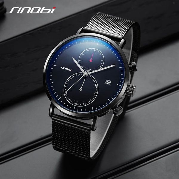 SINOBI, nuevo reloj para hombre, relojes de negocios de marca para hombre, reloj de pulsera de estilo ultrafino, reloj con movimiento japonés, reloj masculino 230s