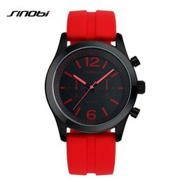 SINOBI sport femmes montres Casula genève montre à Quartz bracelet en Silicone souple couleur de mode pas cher abordable Reloj Mujer242S