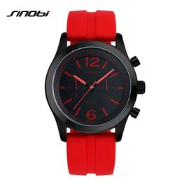 SINOBI sport vrouwen Horloges Casula Genève Quartz Horloge Zachte Siliconen Band Mode Kleur Goedkope Betaalbare Reloj Mujer2398