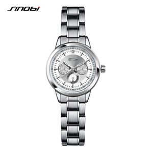 SINOBI vrouwen Armband Mode Stalen Horloges Luxe Merk Genève Quartz Klok Dames Horloge Relojes Mujer Saatler220A