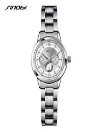 Sinobi Women039s Bracelet Fashion Steel Supports de luxe Brand de luxe Genève Clock Horloge Ladies Wristwatch Relojes Mujer Saatler8402841