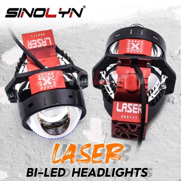 Sinolyn 27300lm 3 pouces Laser BI LED Hyperboloid Projecteur Lentions pour Hella 3R G5 Headligh