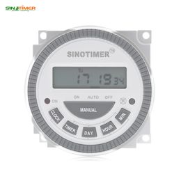 Sinotimer 110v 16A LCD Digital Multipurpose 7 Days Programmable Control Power Timer Switch