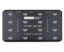 Sipolar – duplicateur Bluk 16 Ports USB 20 Hub, pour lecteur de carte SD 16 TF, Test de données Udisk, copie par lots avec adaptateur d'alimentation 5V 3A 2106155395816