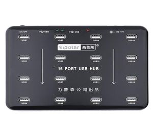 Duplicator Sipolar 16 ports USB 20 Hub Bluk pour 16 TF SD Carte Reader Udisk Test Test Batch Copy with 5V 3A Power Adapter 2106153682200