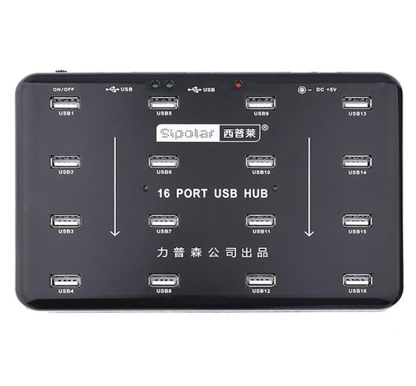 Duplicator Sipolar 16 ports USB 20 Hub Bluk pour 16 TF SD Carte Reader Udisk Test Test Batch Copy with 5V 3A Power Adapter 2106152718458