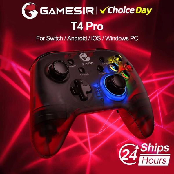 Sir T4 Pro Bluetooth Game Controller 2.4G Aplicación de tablero de juego inalámbrico a Nintendo Switch Apple Arcade MFI Gaming Android Teléfono J240507