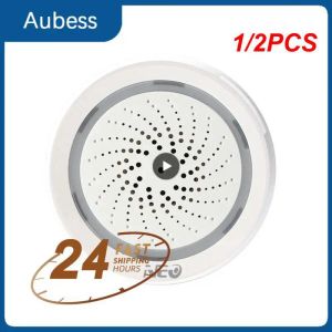 Sirène 1 / 2pcs Tuya Wireless WiFi Sirren Senteur d'alarme Sound Light Alerte Smart Life Siren Compatible avec Alexa Home for Home