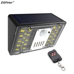 Siren Egfirtor Solar Light Alarmlamp Remote Beveiliging Beveiliging Alarm Bewegingssensor Alarm Sirene 129dB Detector voor thuistuin Outdoor