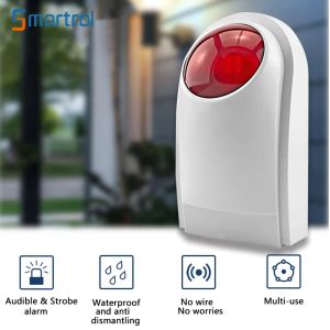 Siren Smartrol Wireless Sound Light Alarm 433MHz 110DB High Decibel pour l'alarme de sécurité à domicile Host G60 G30 G20 G12 G40 G48 G60B G64B G34